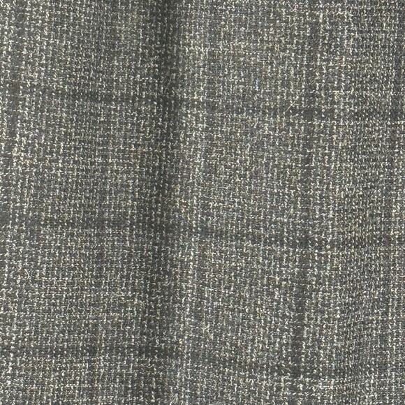 Harve Benard Sport Women Black 100% Wool Fringe Lined Long Pencil Skirt Plaid 8 - Picture 3 of 8